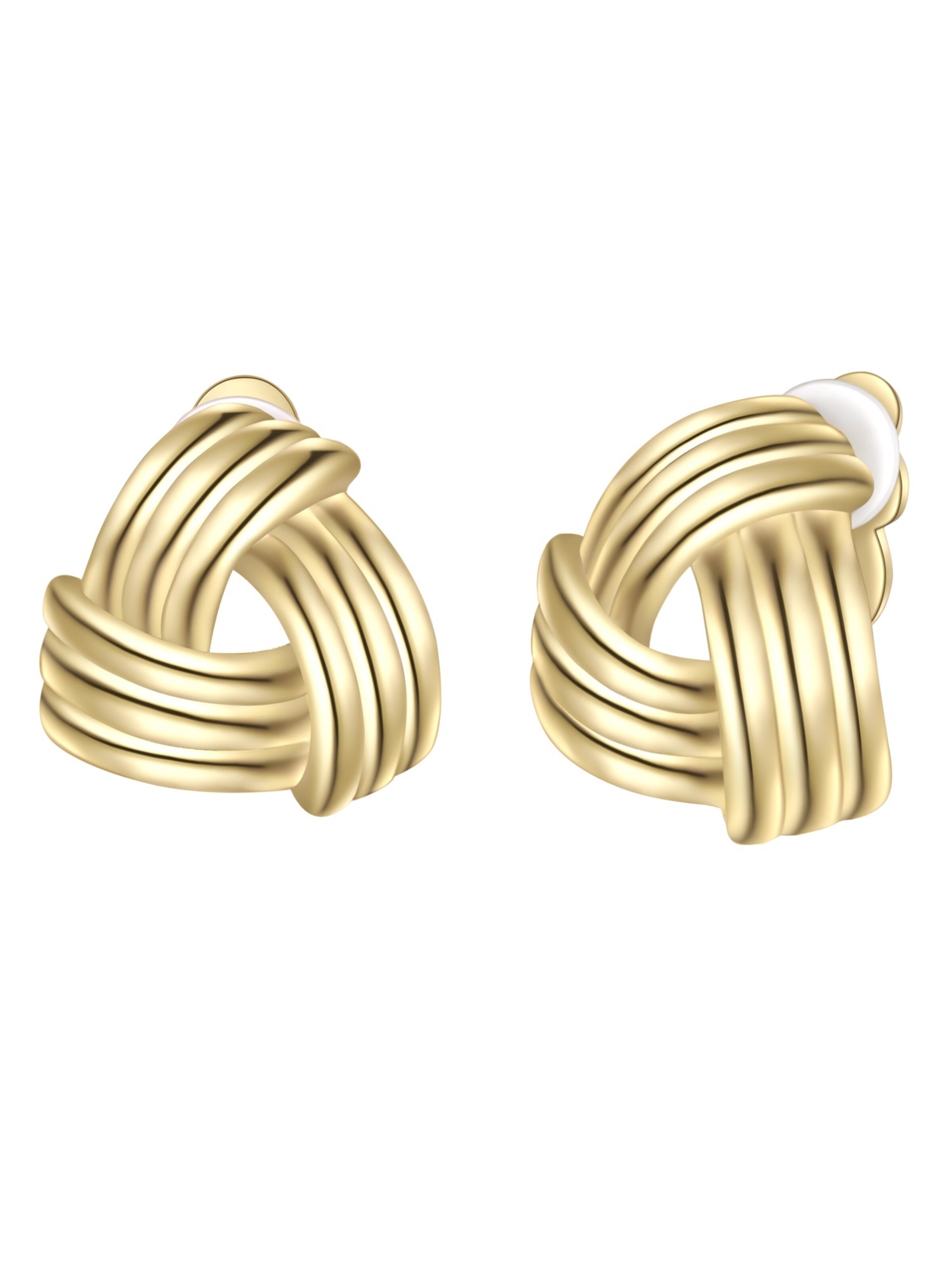 Yokoamii Earrings in Gold: front