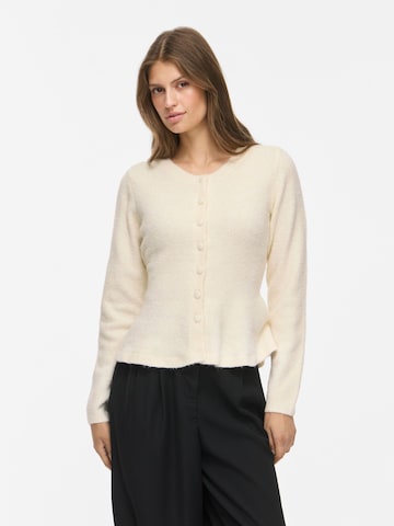 VILA Strickjacke 'VILuna' in Beige: Vorderseite