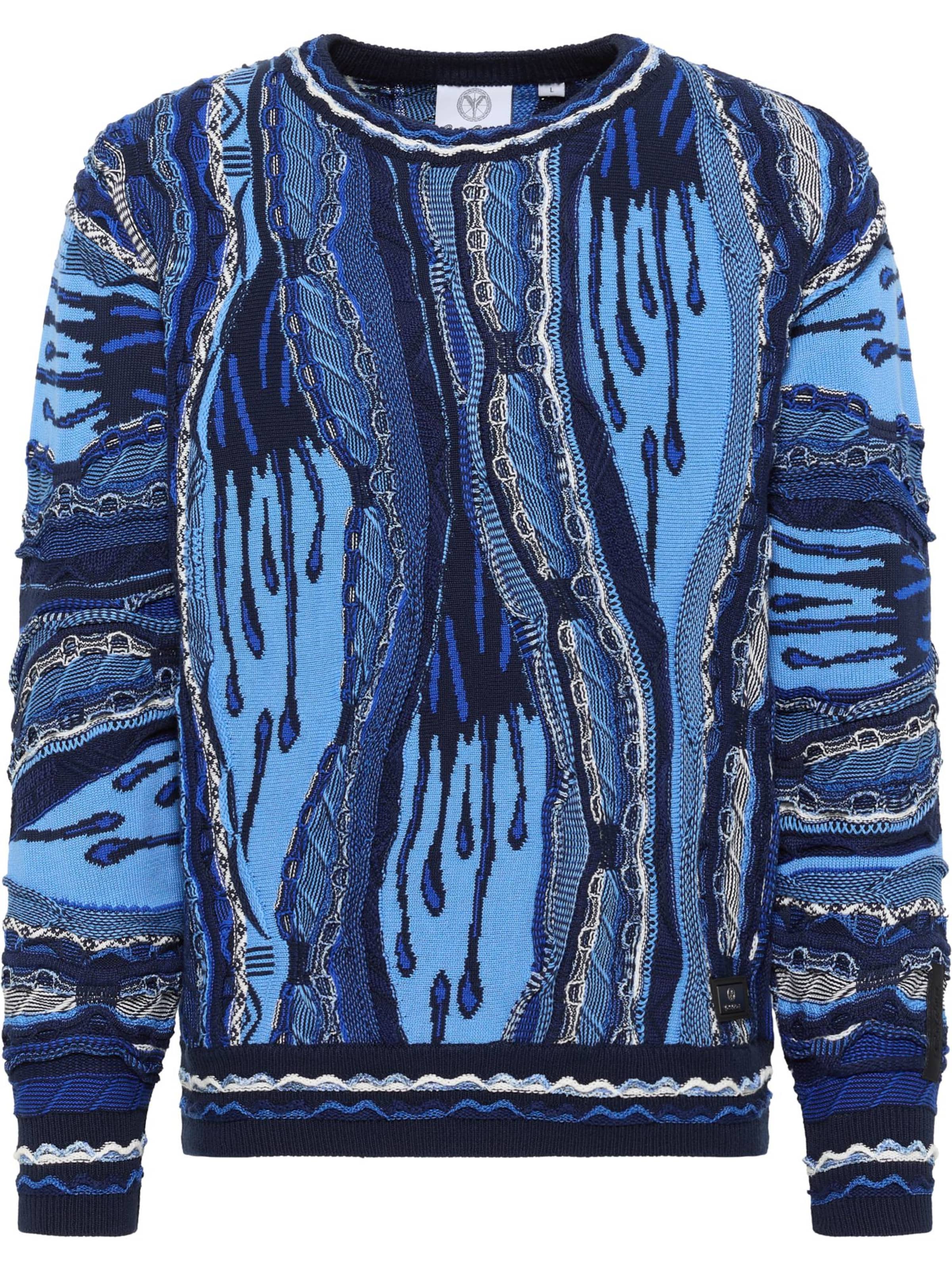 Carlo Colucci Sweater 'Ernandes' in Blue: front