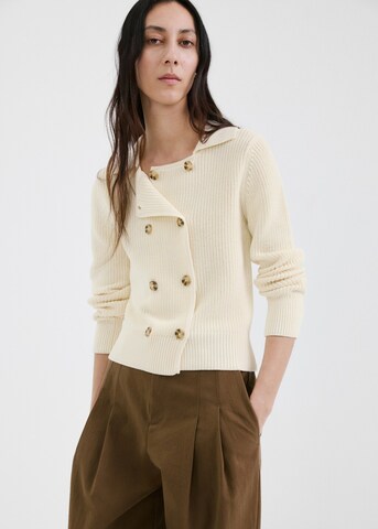 MANGO Strickjacke 'Calella' in Beige: Vorderseite