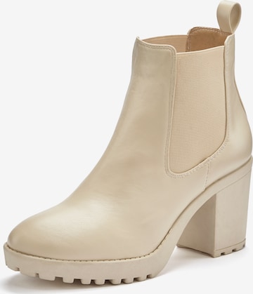 LASCANA Chelsea boots in Beige: voorkant