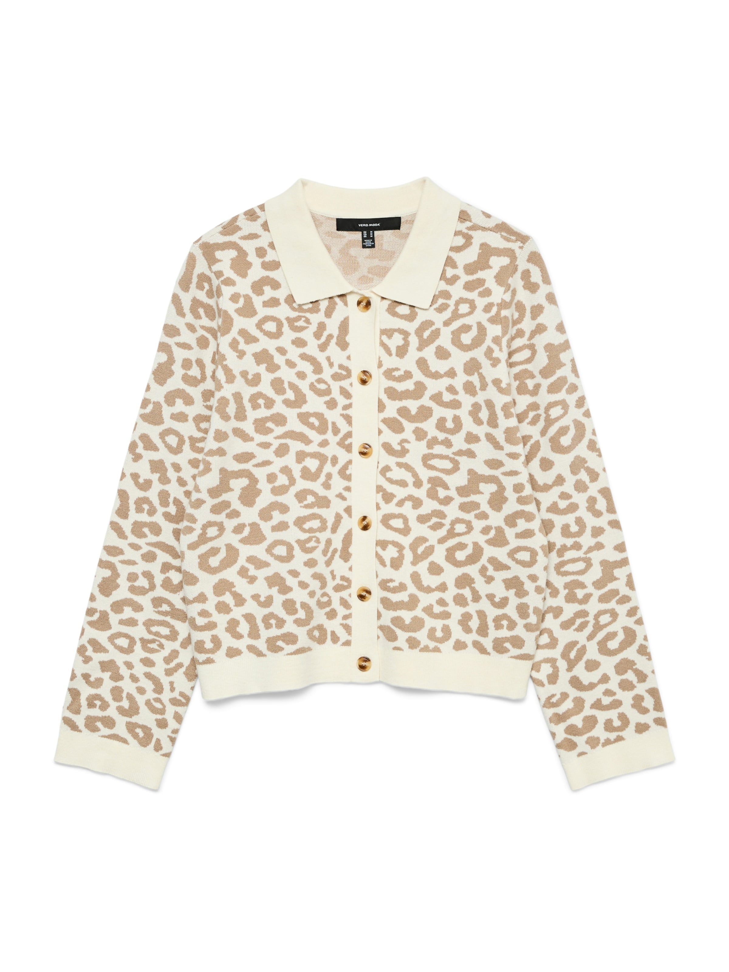 VERO MODA Πλεκτή ζακέτα 'VMRiley' σε λευκό: μπροστά