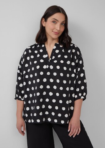 s.Oliver Blouse in Zwart: voorkant