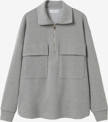 MANGO Sweatshirt in Grey: front