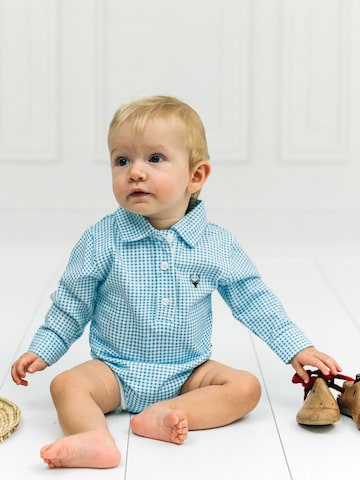 Mogo Romper/Bodysuit in Blue: front