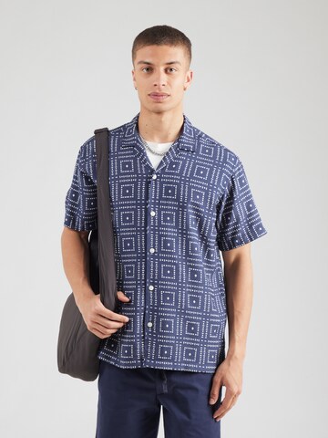 Jack & Jones Premium Regular fit Button Up Shirt 'JPRBLULINCOLN' in Blue: front