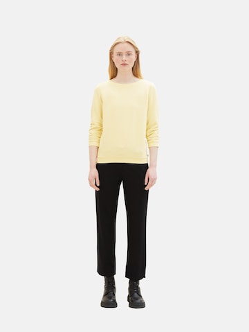 TOM TAILOR DENIM Sweatshirt in Yellow