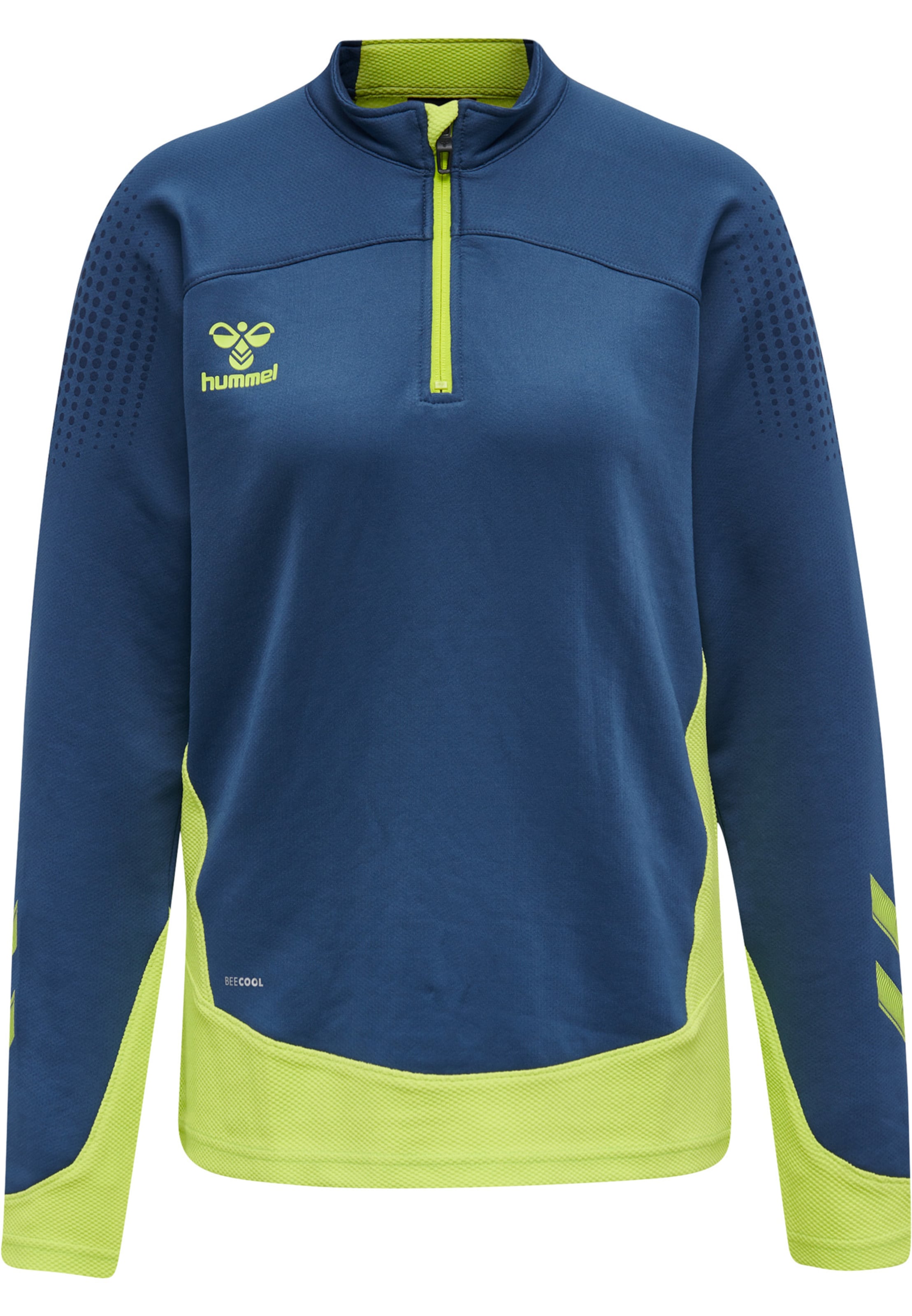 Hummel Trainingsjack in Blauw: voorkant