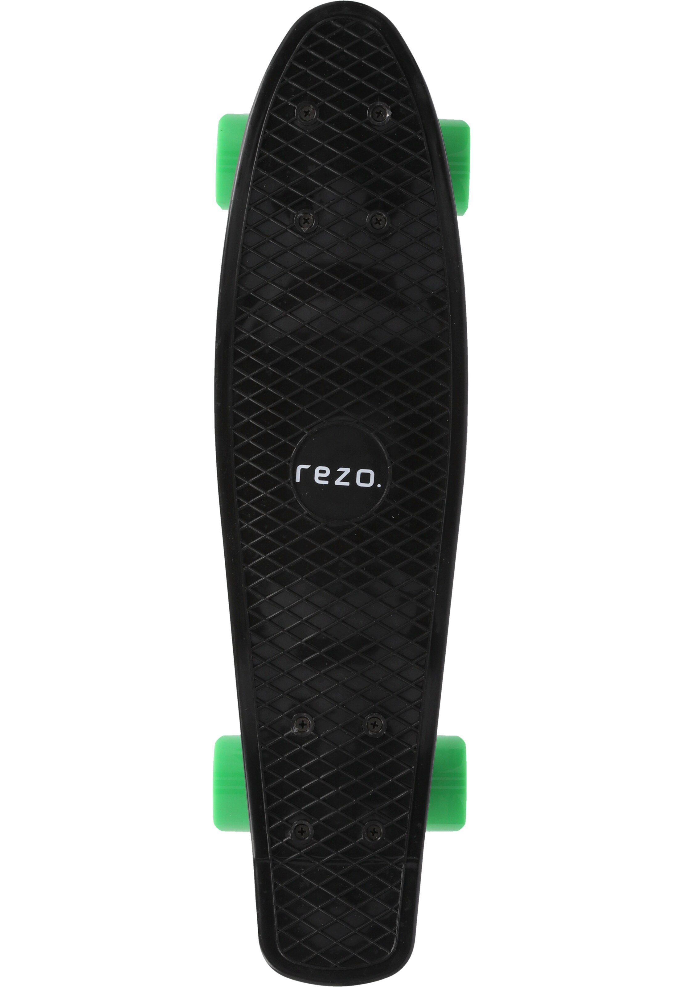 Rezo Skateboard 'Hobart' in Schwarz: Vorderseite