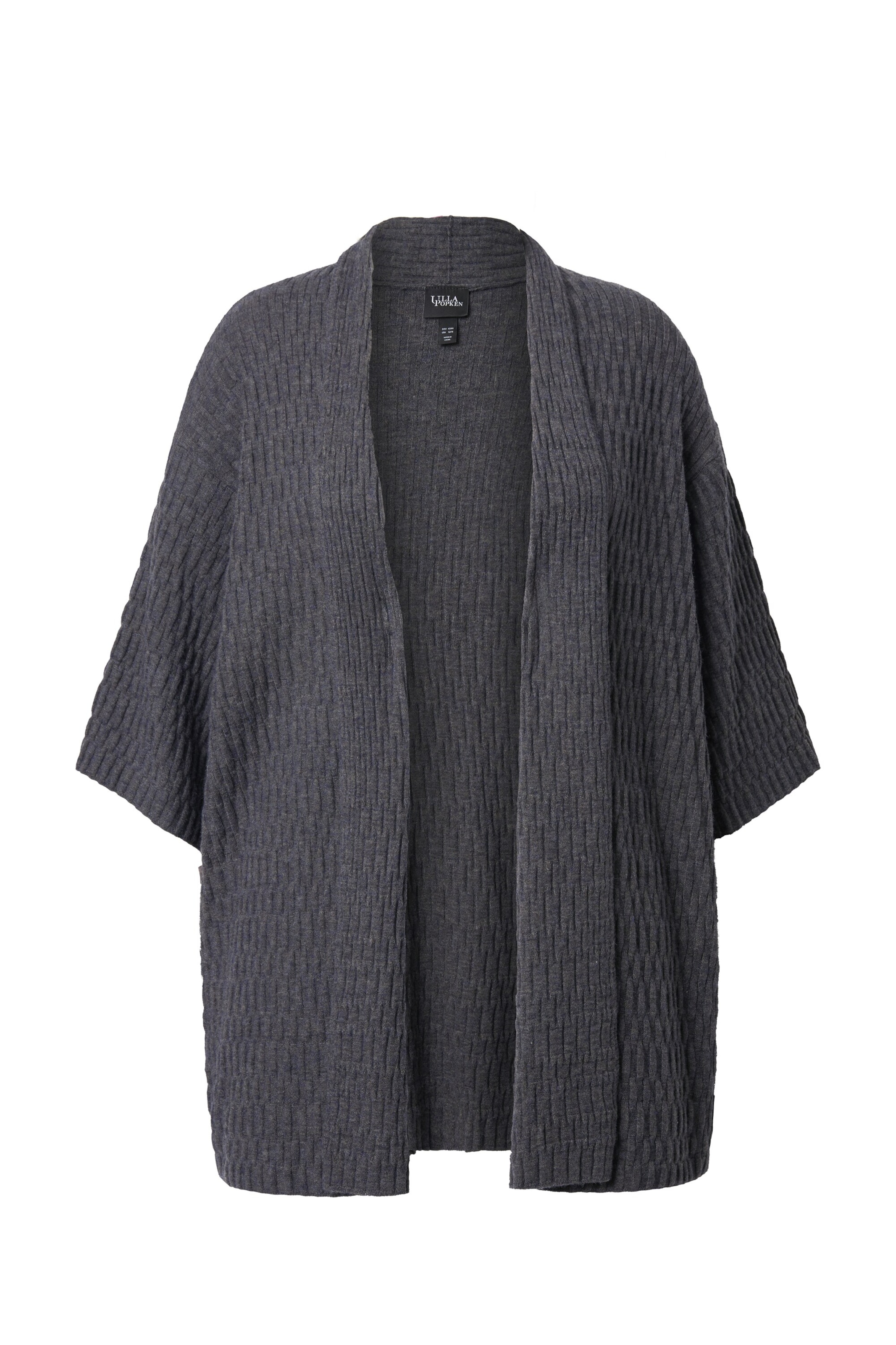 pilka Ulla Popken Kardiganas: priekis