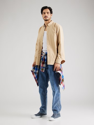 LEVI'S ® Regular fit Button Up Shirt 'Authentic' in Brown