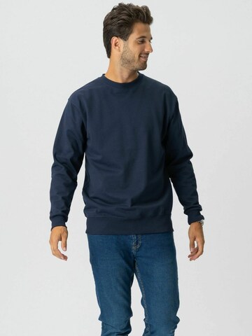 Pull-over ' Sweatshirt ' TEESHOPPEN en bleu : devant