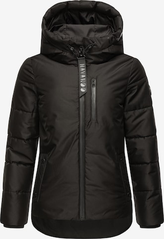 NAVAHOO Winter Jacket 'Krümelein' in Black: front