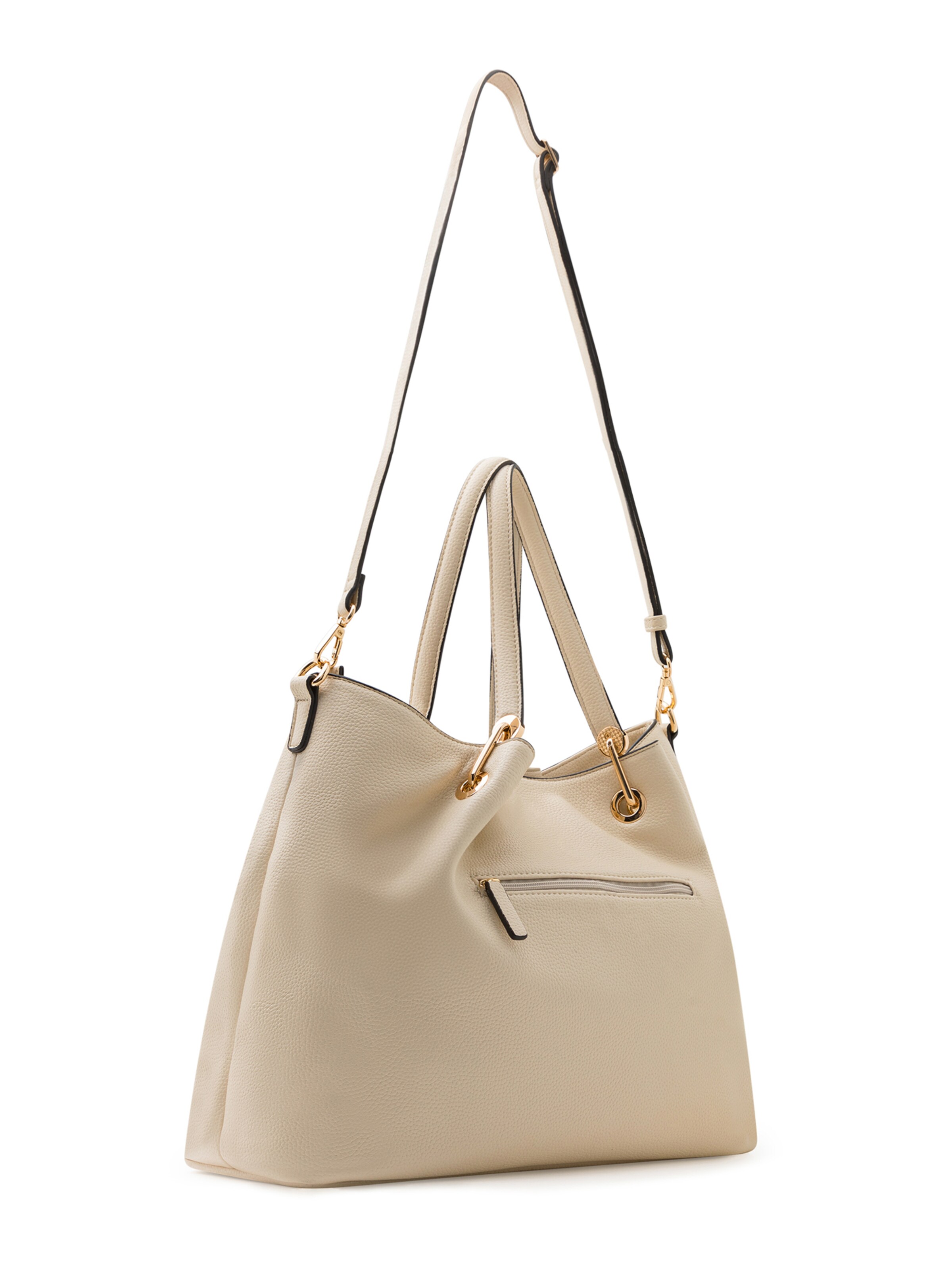 L.CREDI Ostoskassi 'Ebony' värissä beige