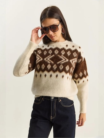 Pull-over 'Pullover' Bianco Lucci en marron