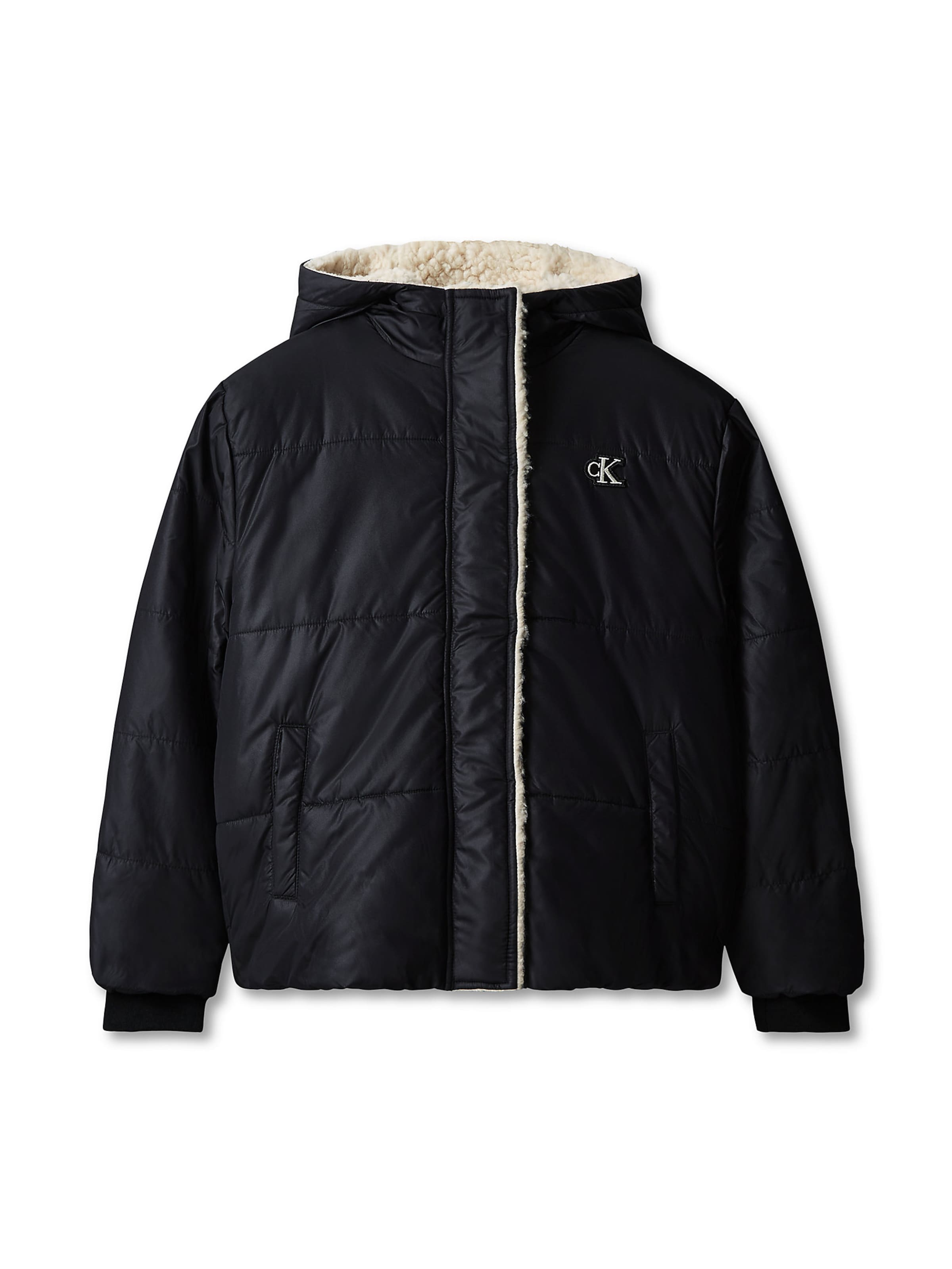 Calvin Klein Jeans Regular Between-season jacket in Black: front