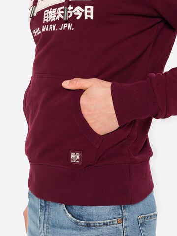Superdry Tapered Sweatshirt in Rot