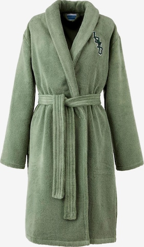 KENZO Long Bathrobe 'KVTIGER' in Green: front