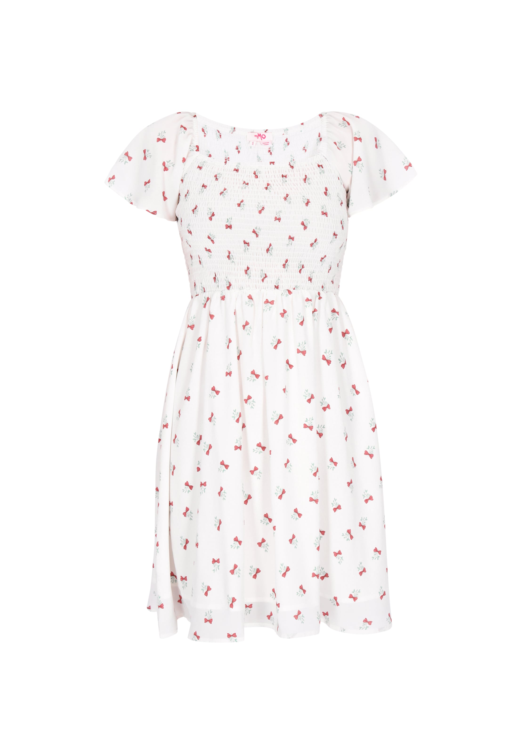 MYMO Jurk in Wit: voorkant