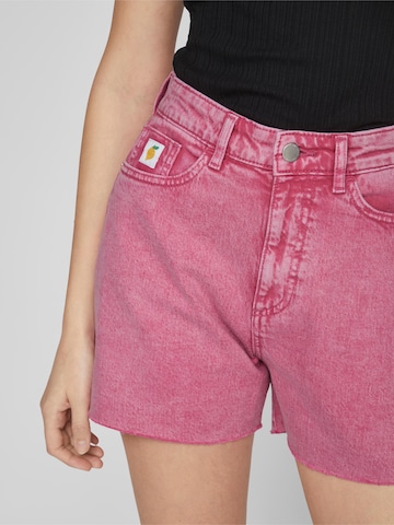 VILA Regular Jeans 'PIPPA' in Roze