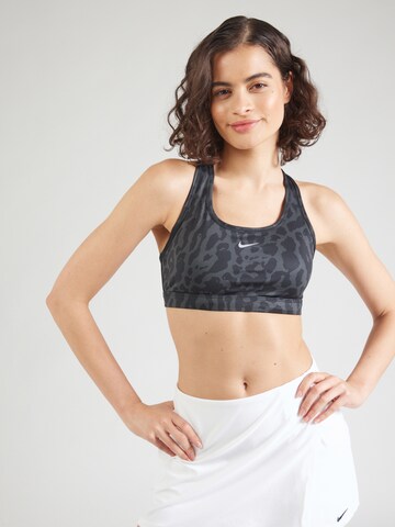 NIKE Bustier Športni nederček 'SWSH NVLTY' | črna barva: sprednja stran