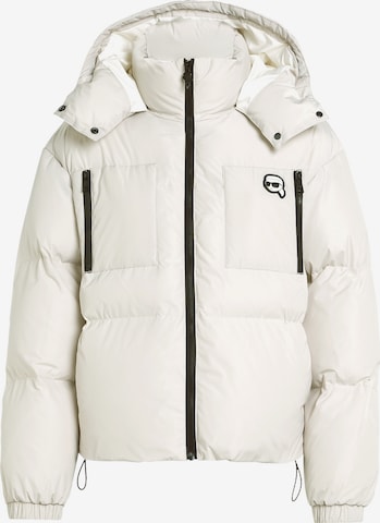 Karl Lagerfeld Talvitakki värissä valkoinen: etupuoli