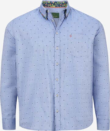 Charles Colby Button Up Shirt 'Duke Frasier' in Blue: front