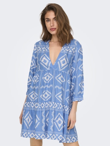 ONLY Shirt Dress 'Ally Athena' in Blue