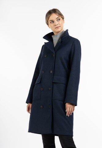 DreiMaster Klassik Between-seasons coat in Blue: front