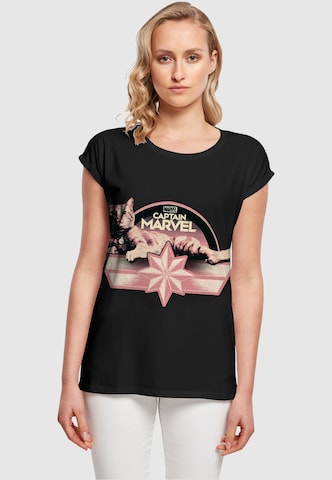 T-shirt 'Captain Marvel - Chillin Goose' ABSOLUTE CULT en noir : devant