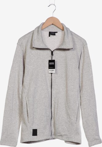 Didriksons Sweatshirt & Zip-Up Hoodie in XL in Grey: front