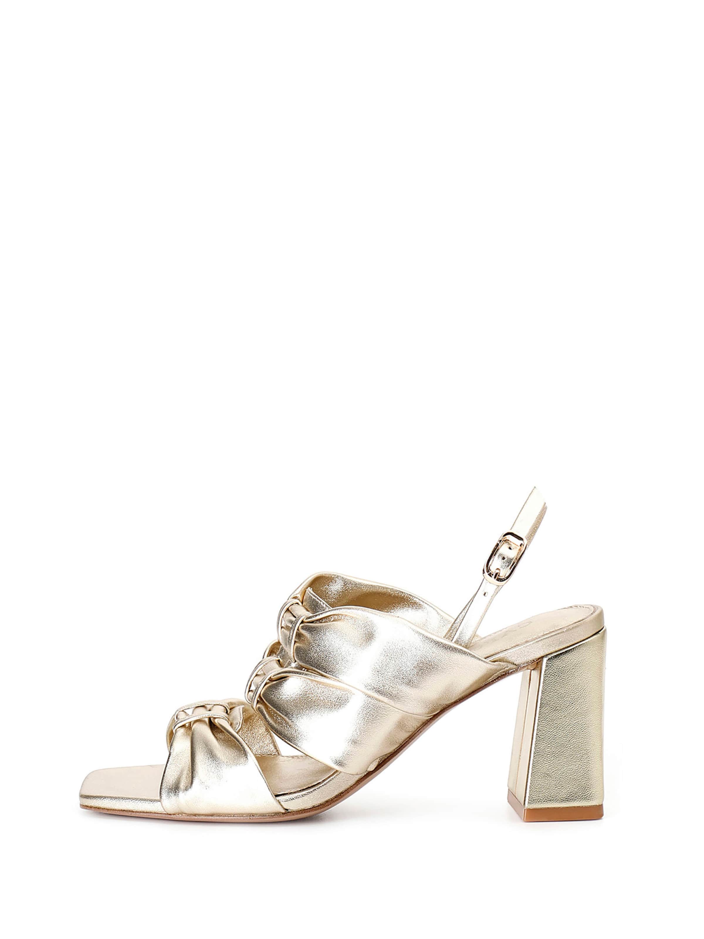 Décolleté di CAFè NOIR in oro: frontale