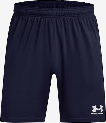 UNDER ARMOUR Обычный Спортивные штаны 'Challenger' в Синий: спереди
