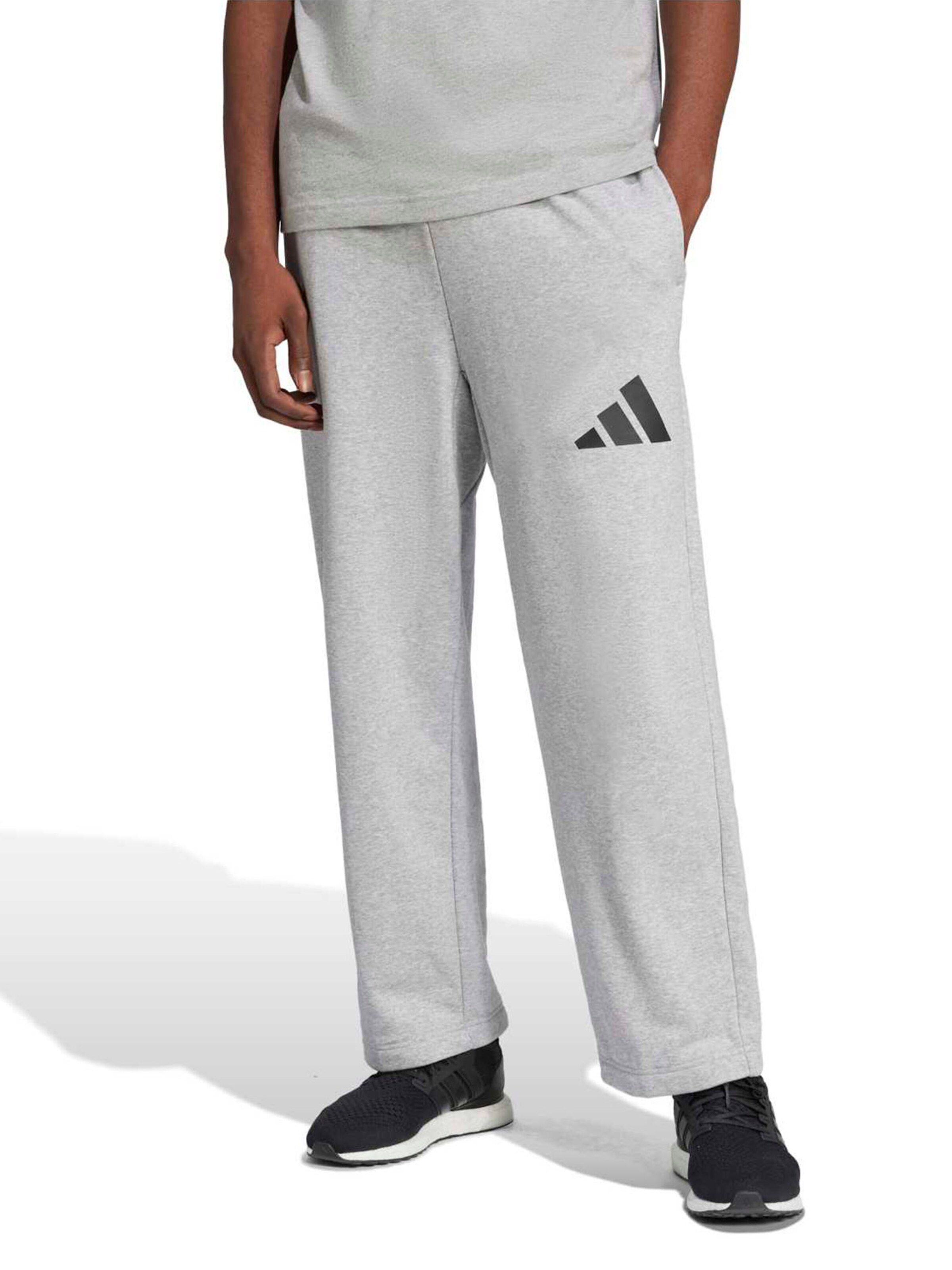 ADIDAS SPORTSWEAR Szabványos Sportnadrágok 'Essentials' - szürke: elől