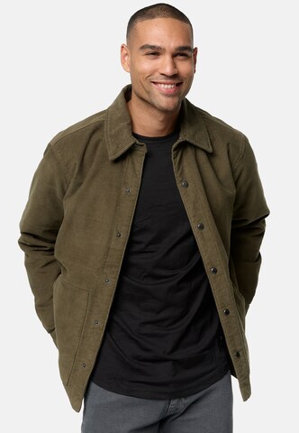 INDICODE JEANS Between-Season Jacket 'Korbits' in Green