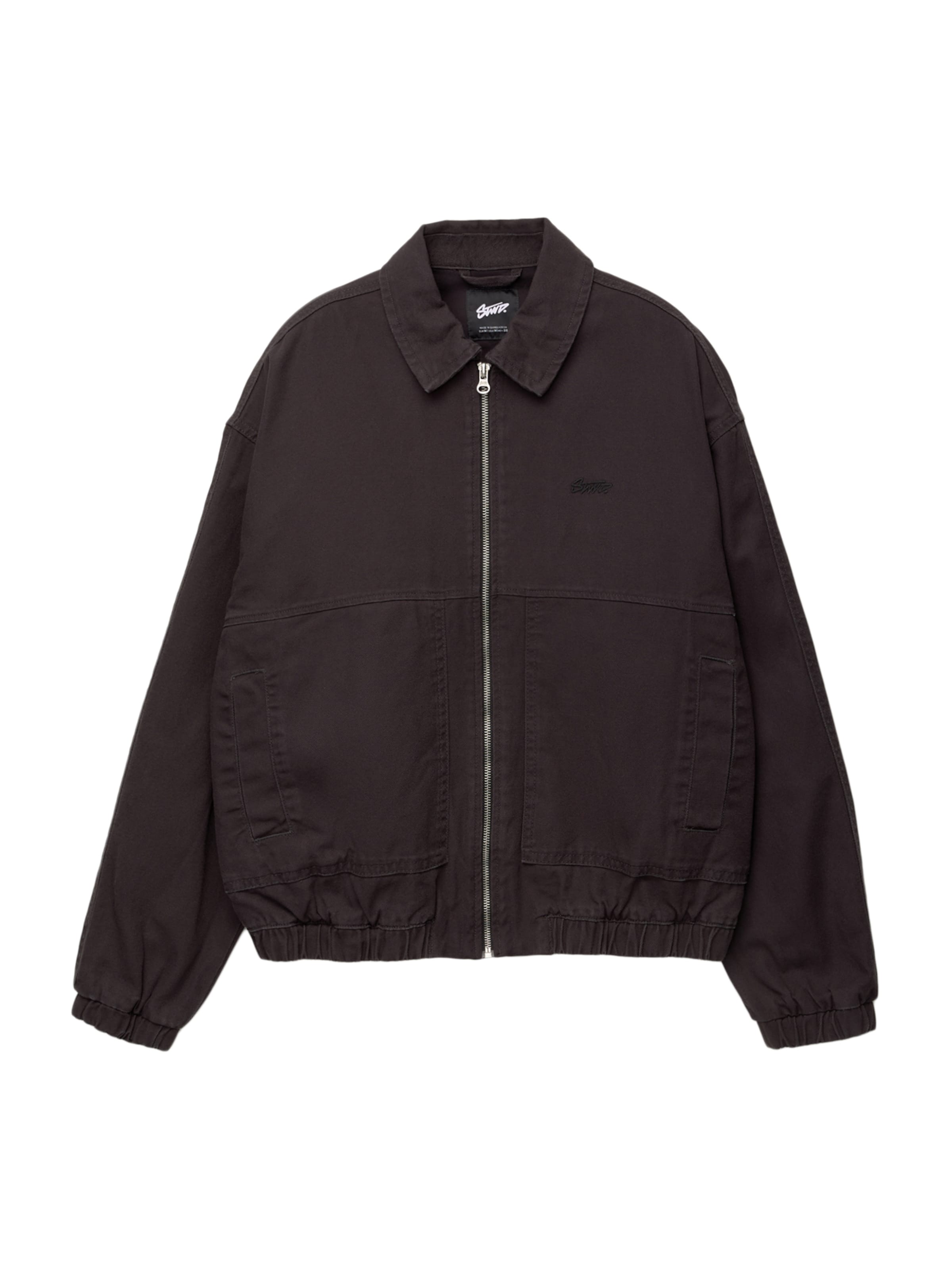 Veste mi-saison 'STWD' Pull&Bear en noir : devant