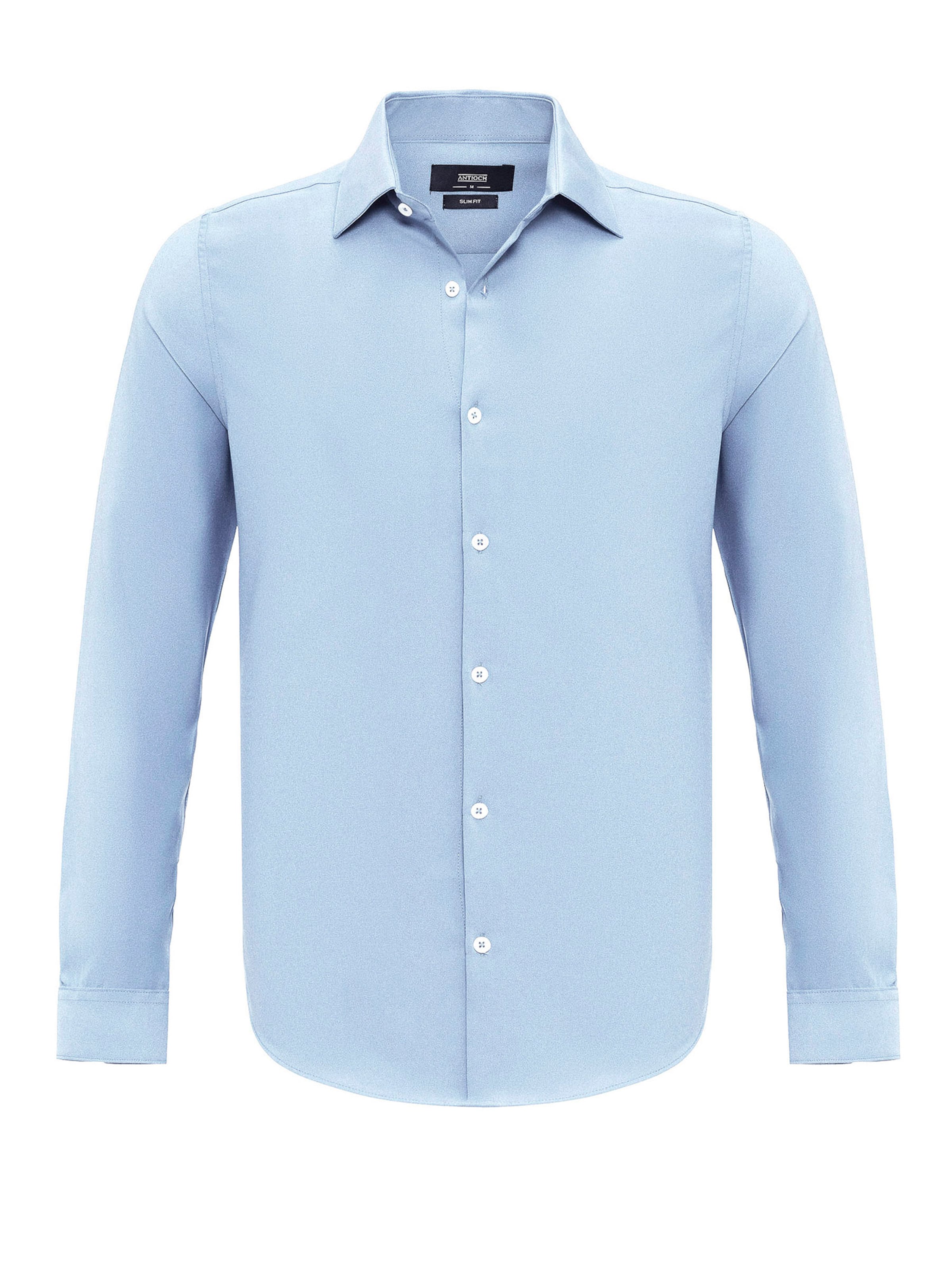 Antioch Slim fit Πουκάμισο για το γραφείο σε μπλε: μπροστά