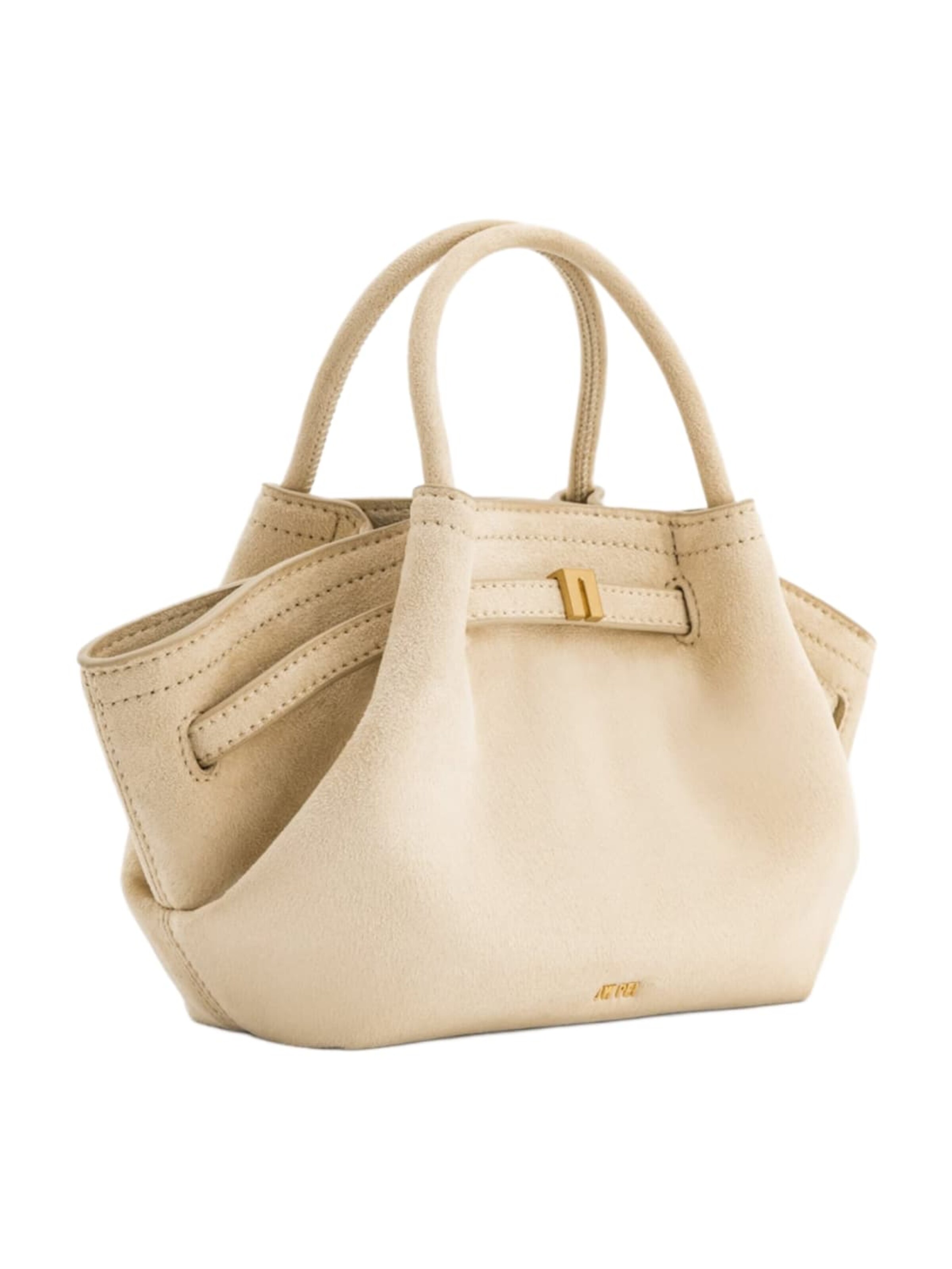 JW PEI "Чанта тип ""Shopper""" 'JW PEI Cabas / Shopping Hana Mini Faux Suede Off White' в бяло