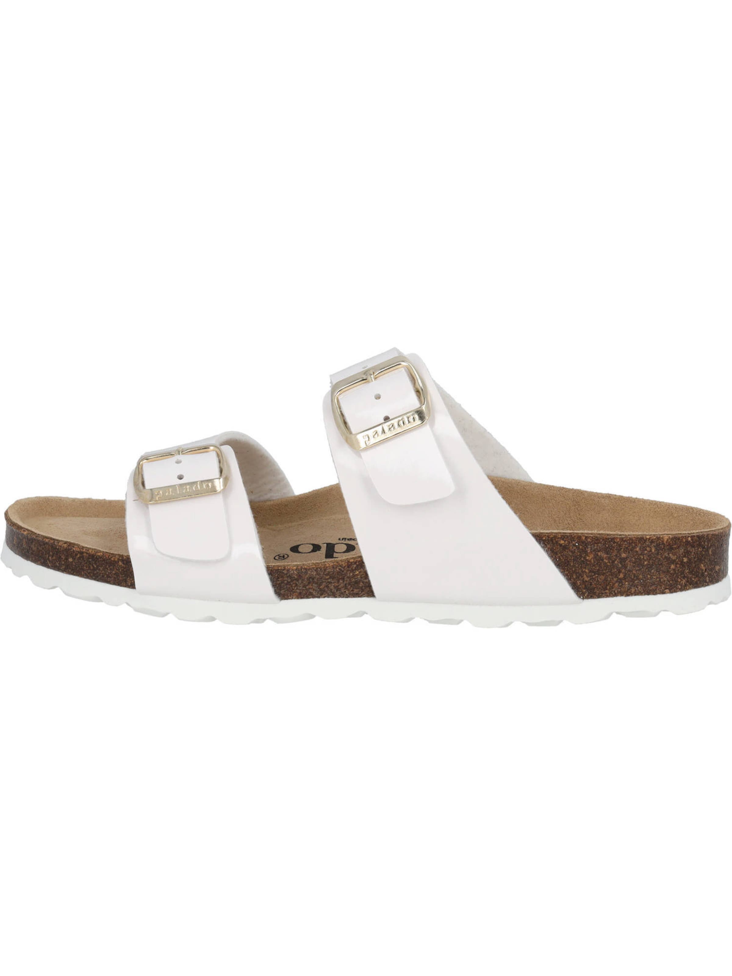 Palado Pantolette 'Samos PF' i vit: framsida