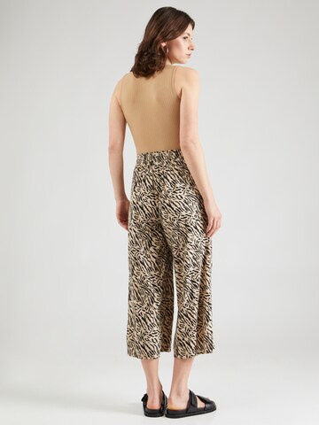 PIECES Wide Leg Hose 'NYA' in Beige