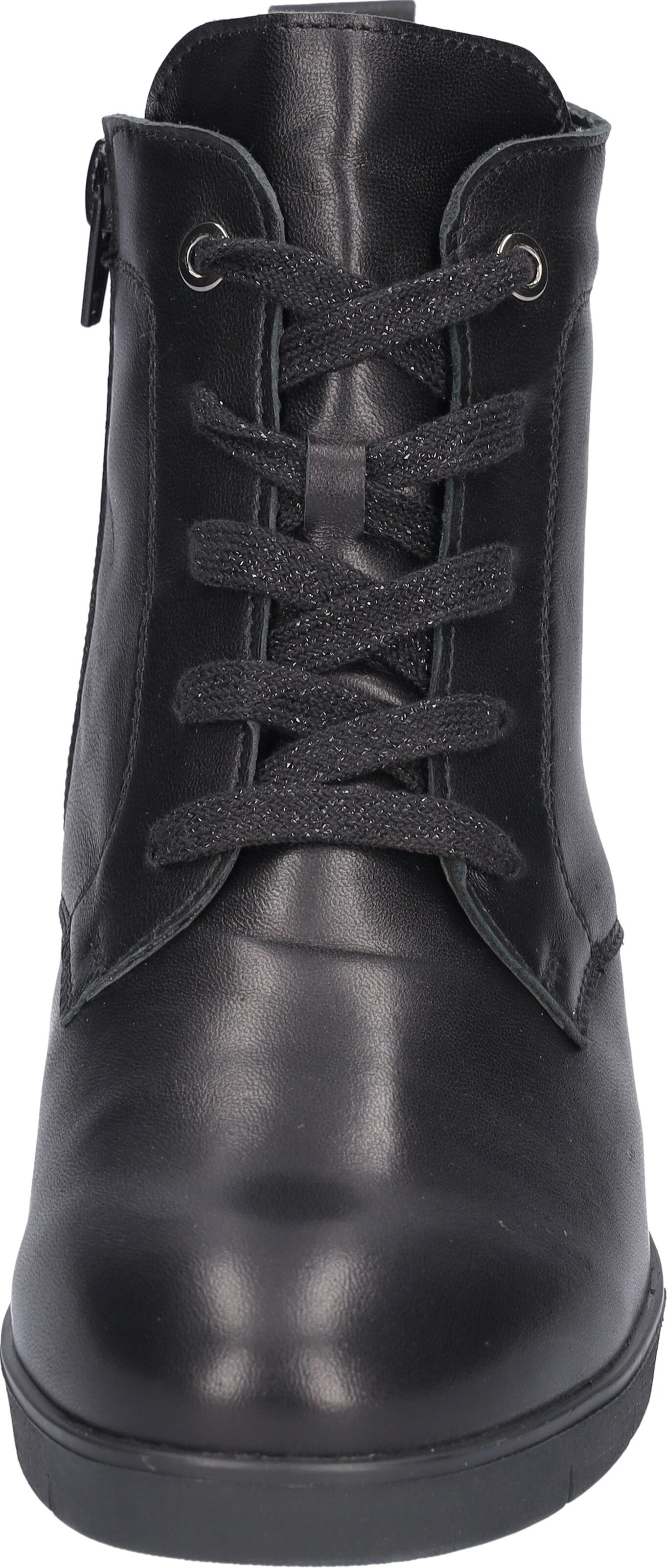 WALDLÄUFER Lace-Up Ankle Boots in Black