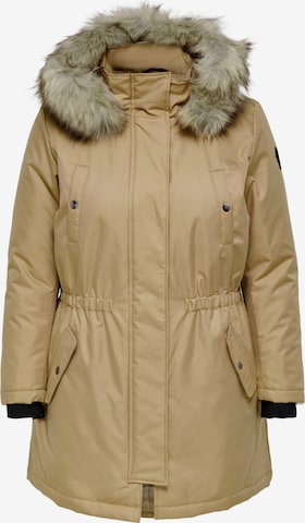 ONLY Carmakoma Winter Parka 'Irena' in Brown: front