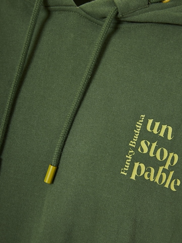 Sweat-shirt Funky Buddha en vert