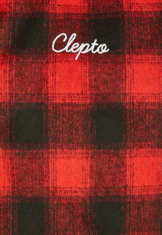 Cleptomanicx Between-Season Jacket 'Checker' in Red