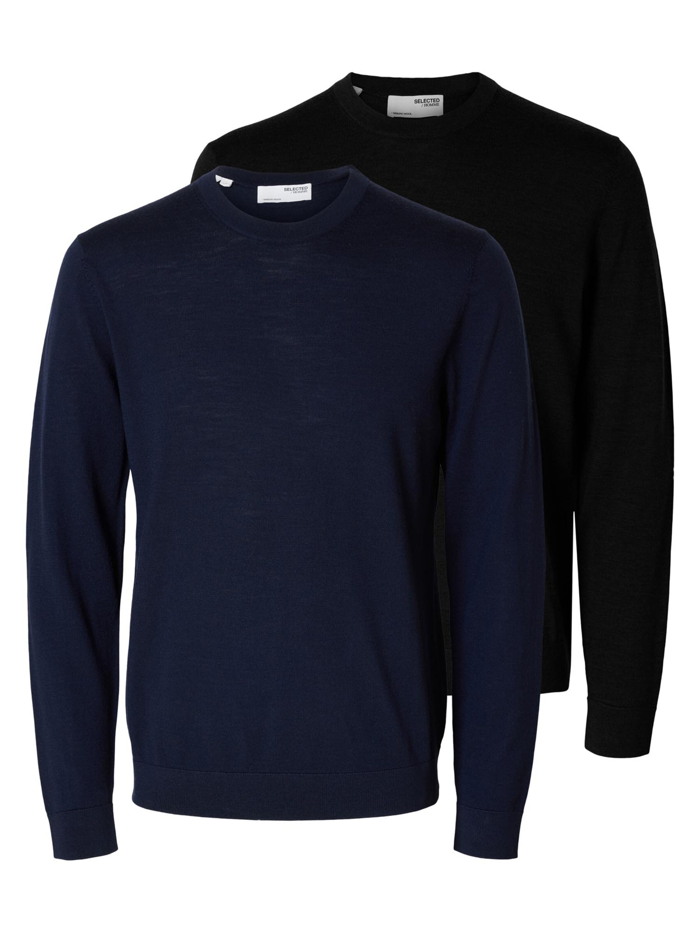 SELECTED Sweater 'Tray' in Blue: front