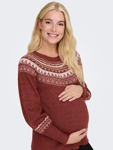 Only Maternity Pulover 'Lona' | rdeča barva