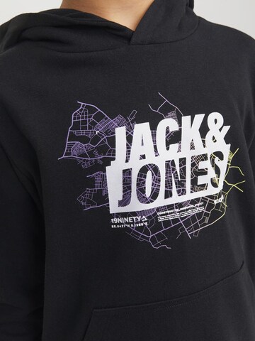 Jack & Jones Junior Sweatshirt 'Map' i sort