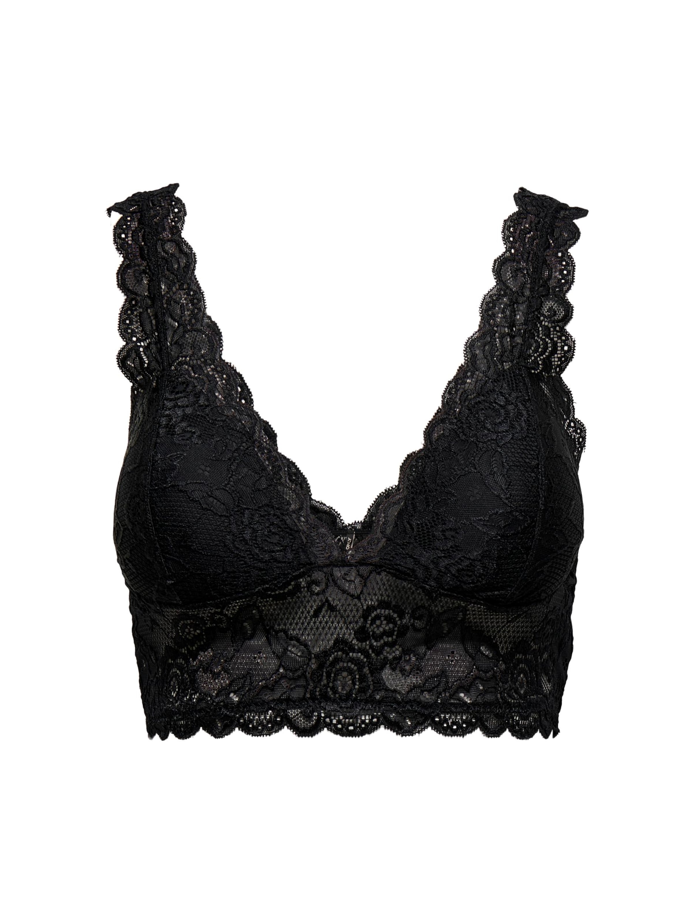 ONLY Triangel BH 'ONLChloe' in Schwarz: Vorderseite