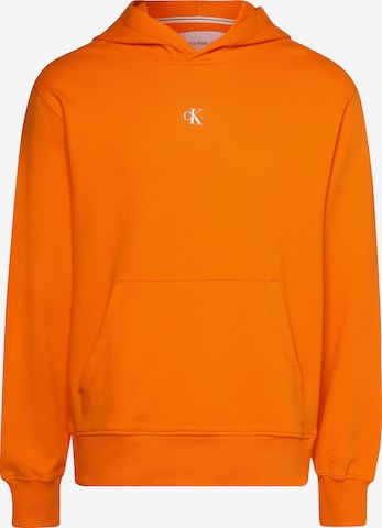 Calvin Klein Jeans Sweatshirt in Oranje: voorkant