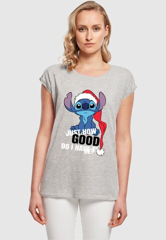 ABSOLUTE CULT Shirt 'Lilo And Stitch - Just How Good' in Grijs: voorkant